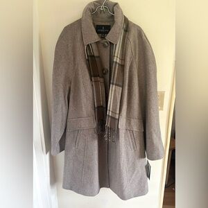 London Fog Gray Pea Coat